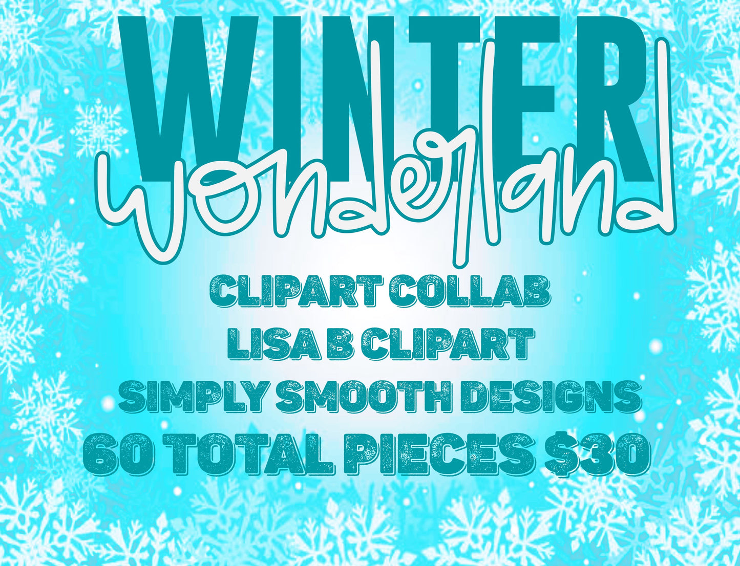 Winter Wonderland Animal Clipart Collab