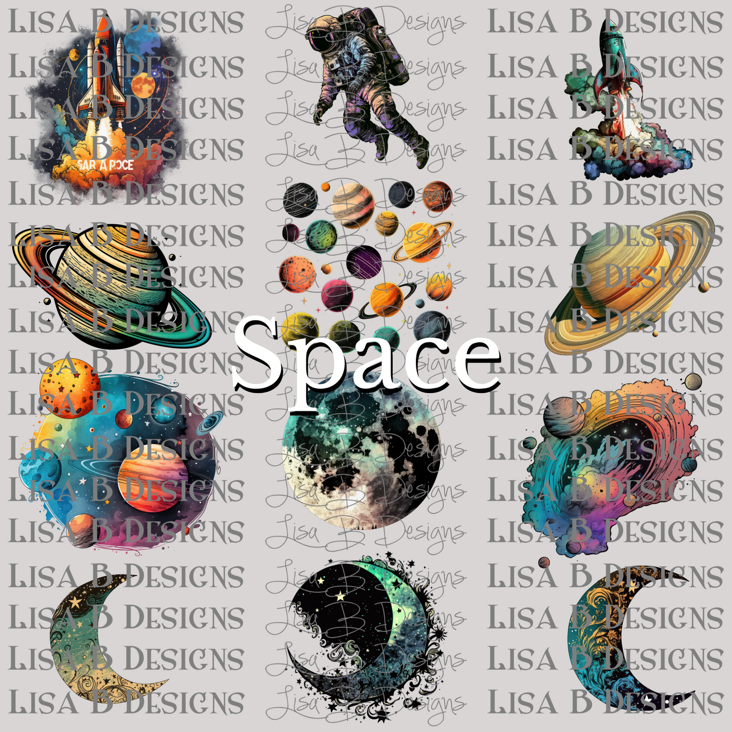 Space AI Clip Art Bundle